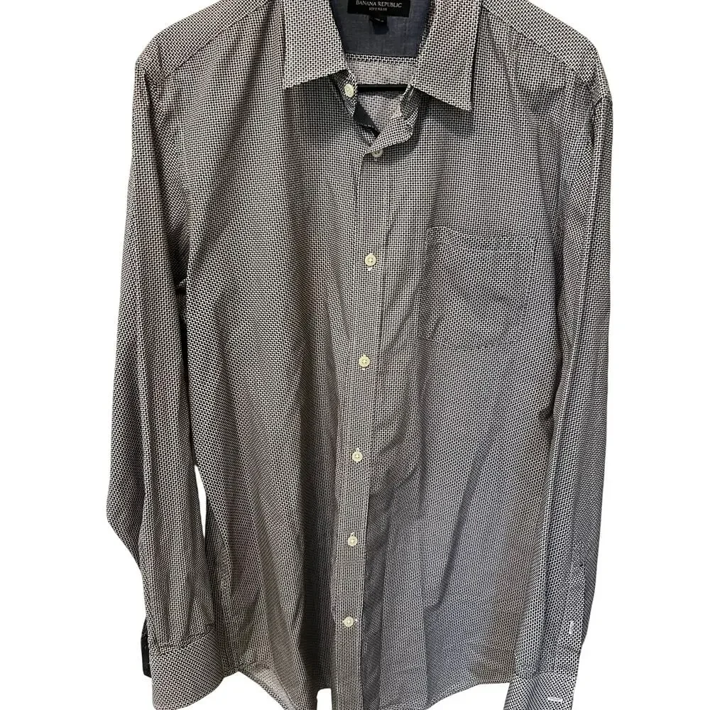 Banana Republic Men's Soft Wash Button Down Shirt Size Large Date Night Office